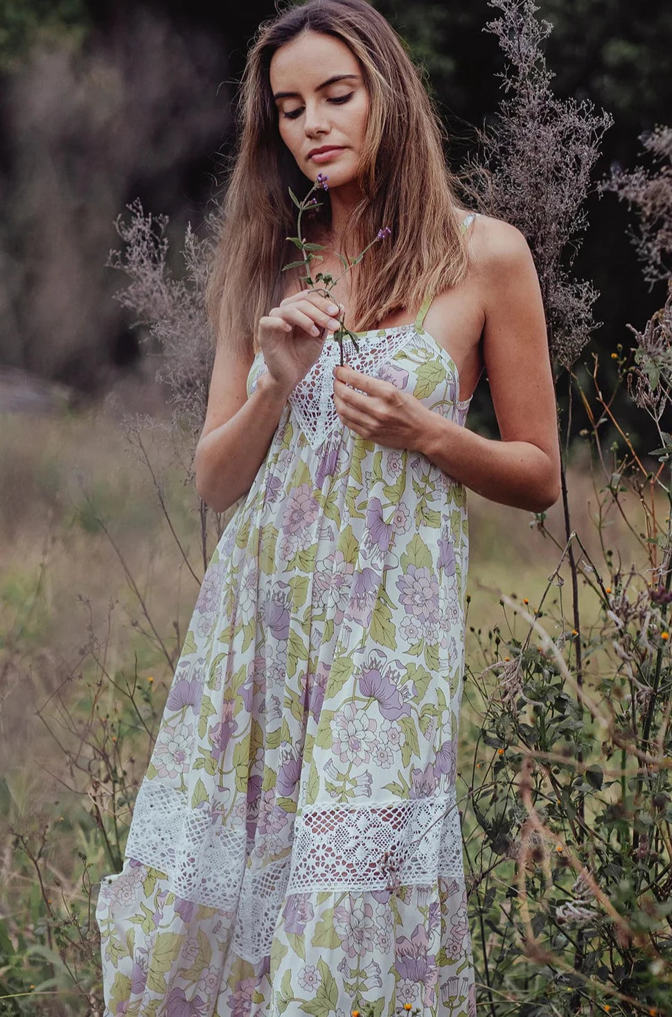 LOVE ST | DRIFT AWAY DRESS VIOLET | Bohemian Love Runway