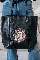SHOE SHU | GYPSY TOTE BAG VINTAGE BLACK | Bohemian Love Runway