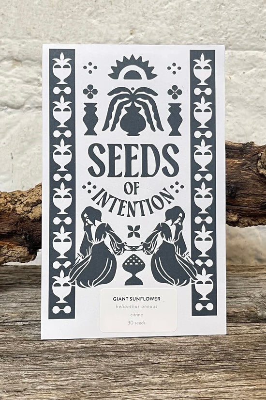 SALT AND RAINBOWS | SEEDS OF INTENTION GIANT SUNFLOWER | Bohemian Love Runway