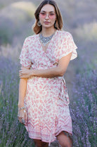 HOUSE OF SKYE | FLORENCE WRAP MINI DRESS ROSETTE | Bohemian Love Runway