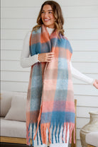 MISS MARLOW | PEACH FLUFFY SCARF | Bohemian Love Runway