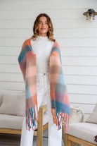 MISS MARLOW | PEACH FLUFFY SCARF | Bohemian Love Runway