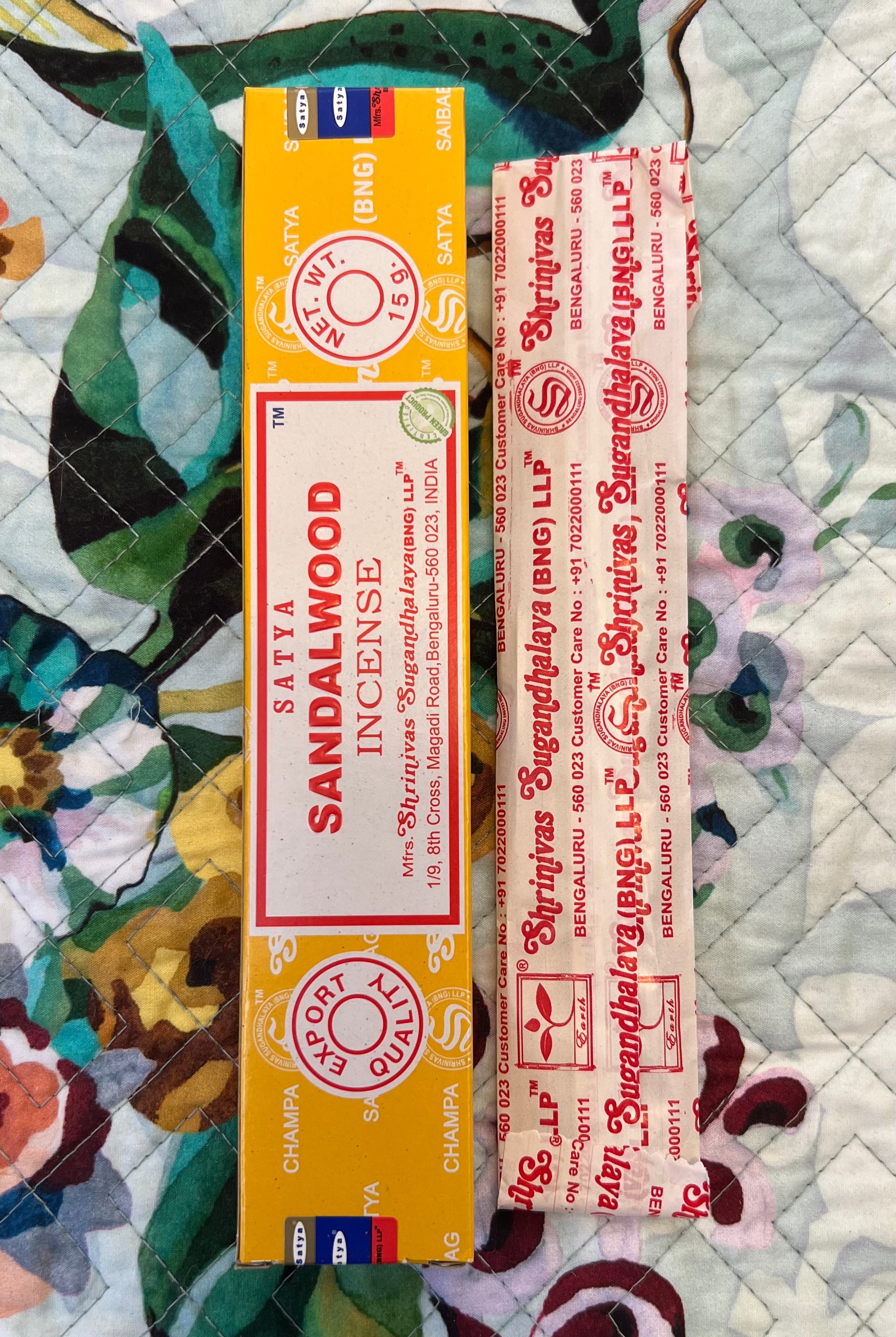 SATYA | SANDALWOOD INCENSE X 3 | Bohemian Love Runway