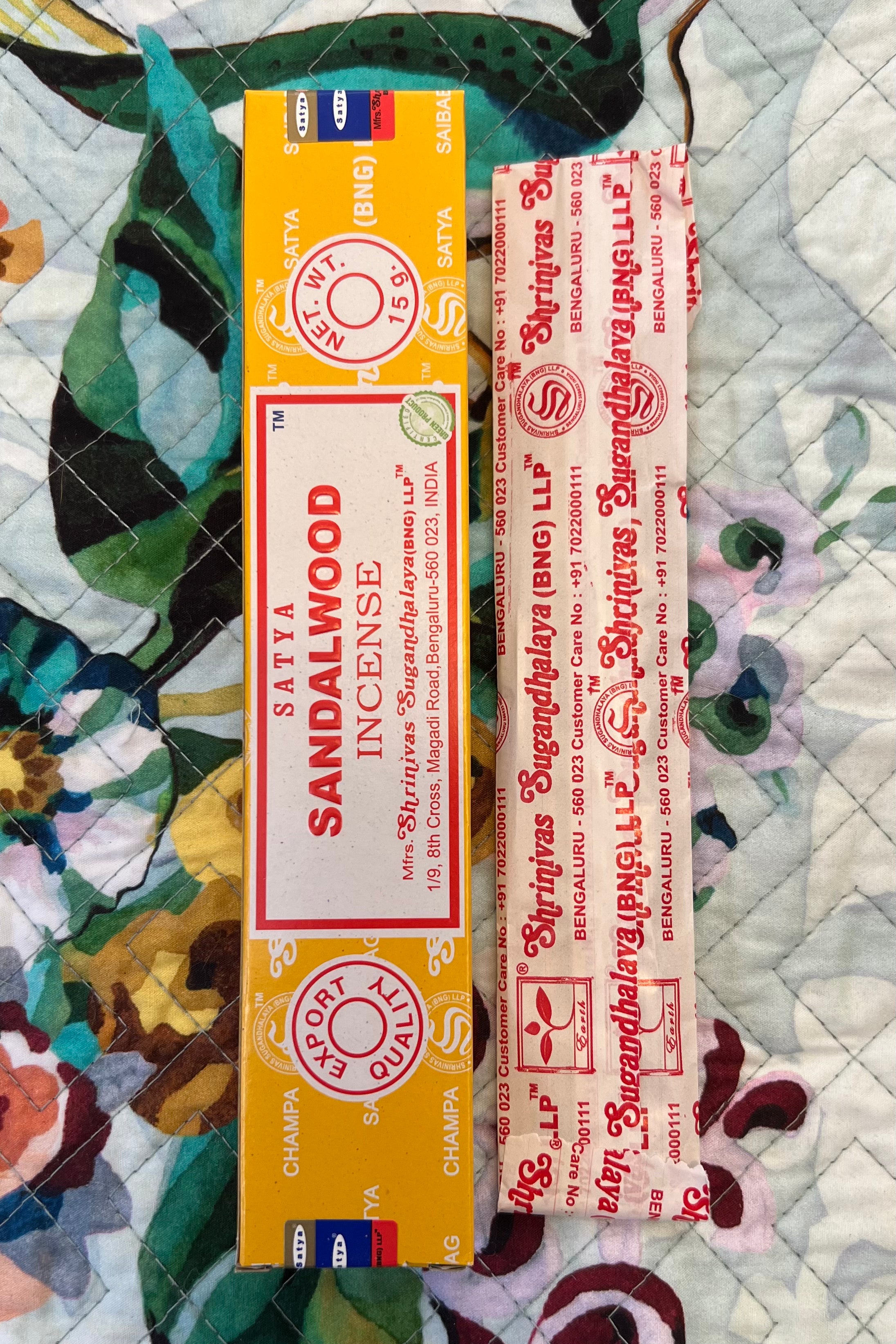 SATYA | SANDALWOOD INCENSE X 3 | Bohemian Love Runway