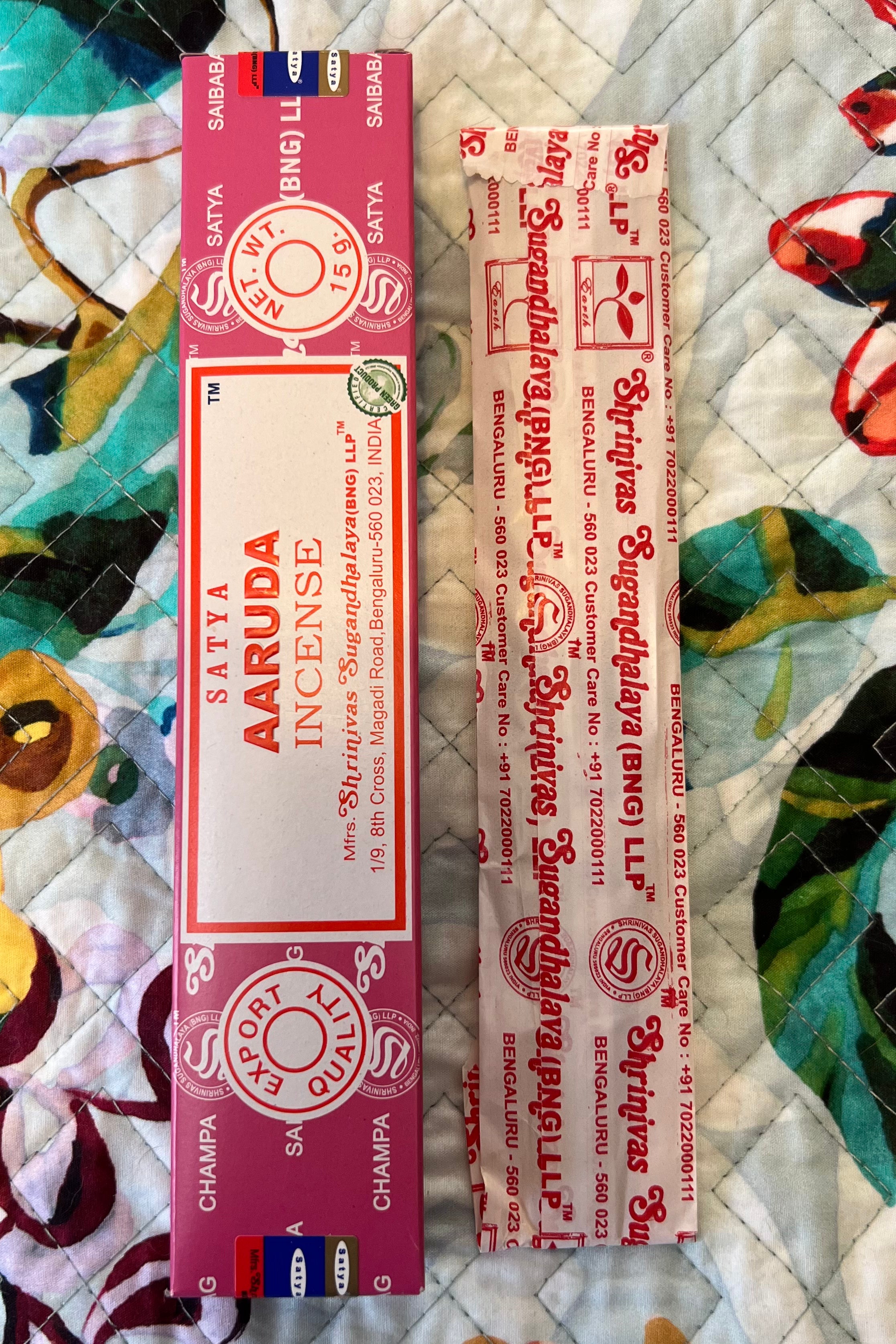 SATYA | AARUDA INCENSE x 3 | Bohemian Love Runway