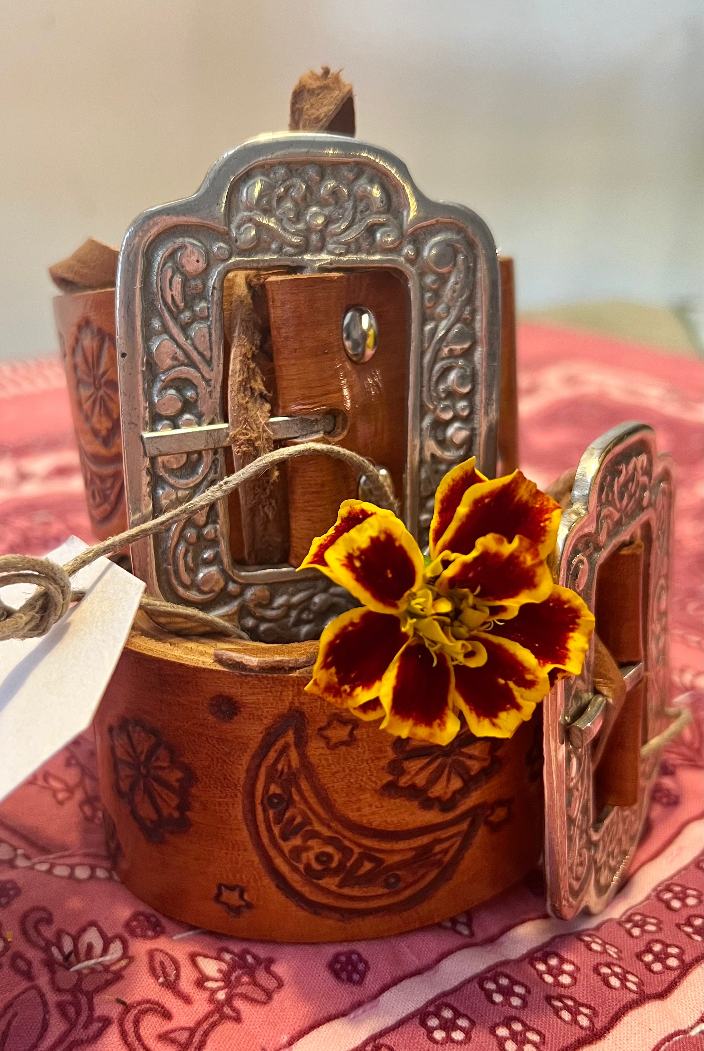 HOUSE OF SKYE | STARDUST LEATHER BELT TAN | Bohemian Love Runway