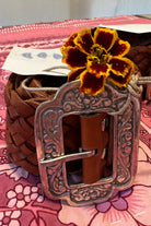 HOUSE OF SKYE | HENDRIX WOVEN LEATHER BELT TAN | Bohemian Love Runway