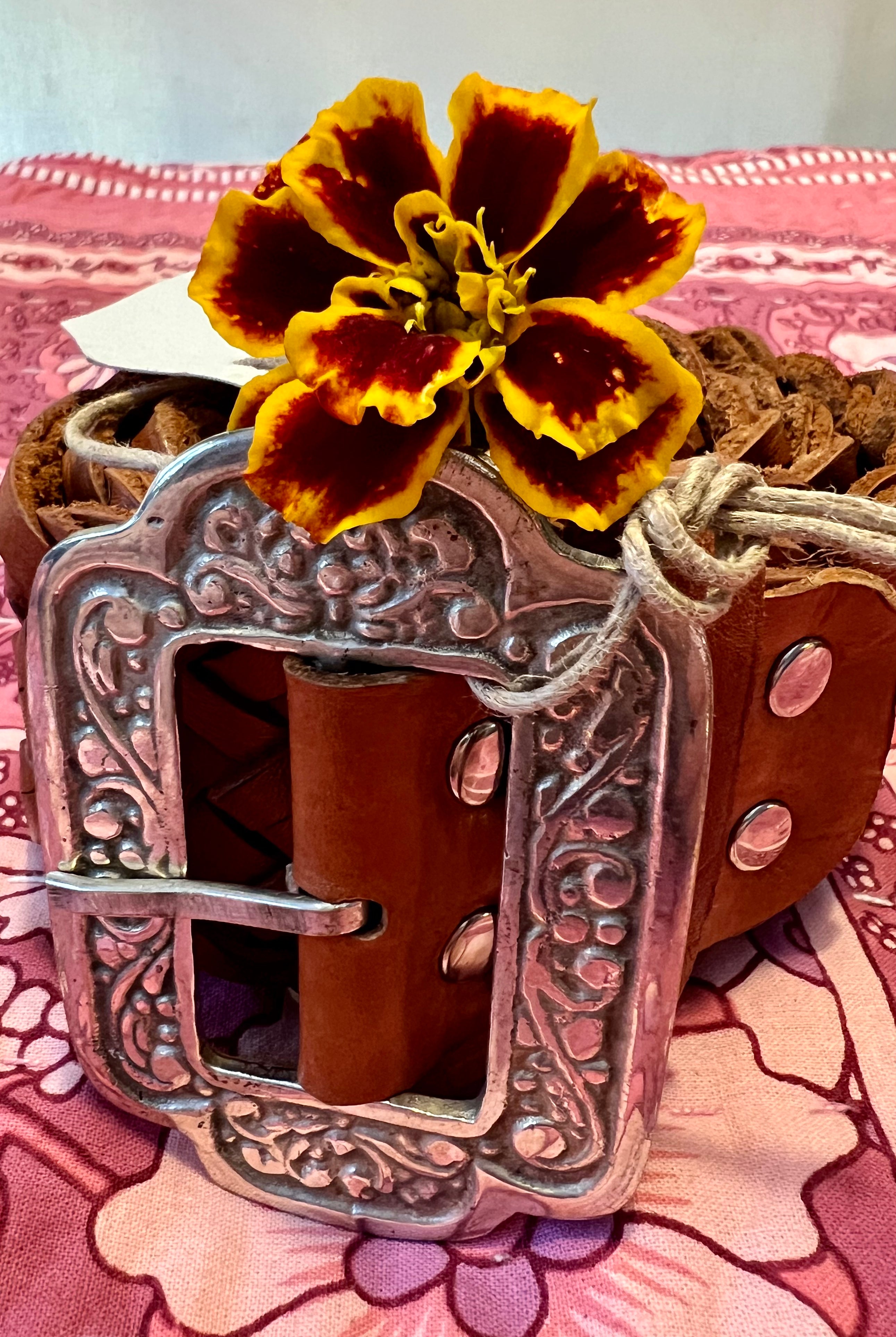 HOUSE OF SKYE | HENDRIX WOVEN LEATHER BELT TAN | Bohemian Love Runway