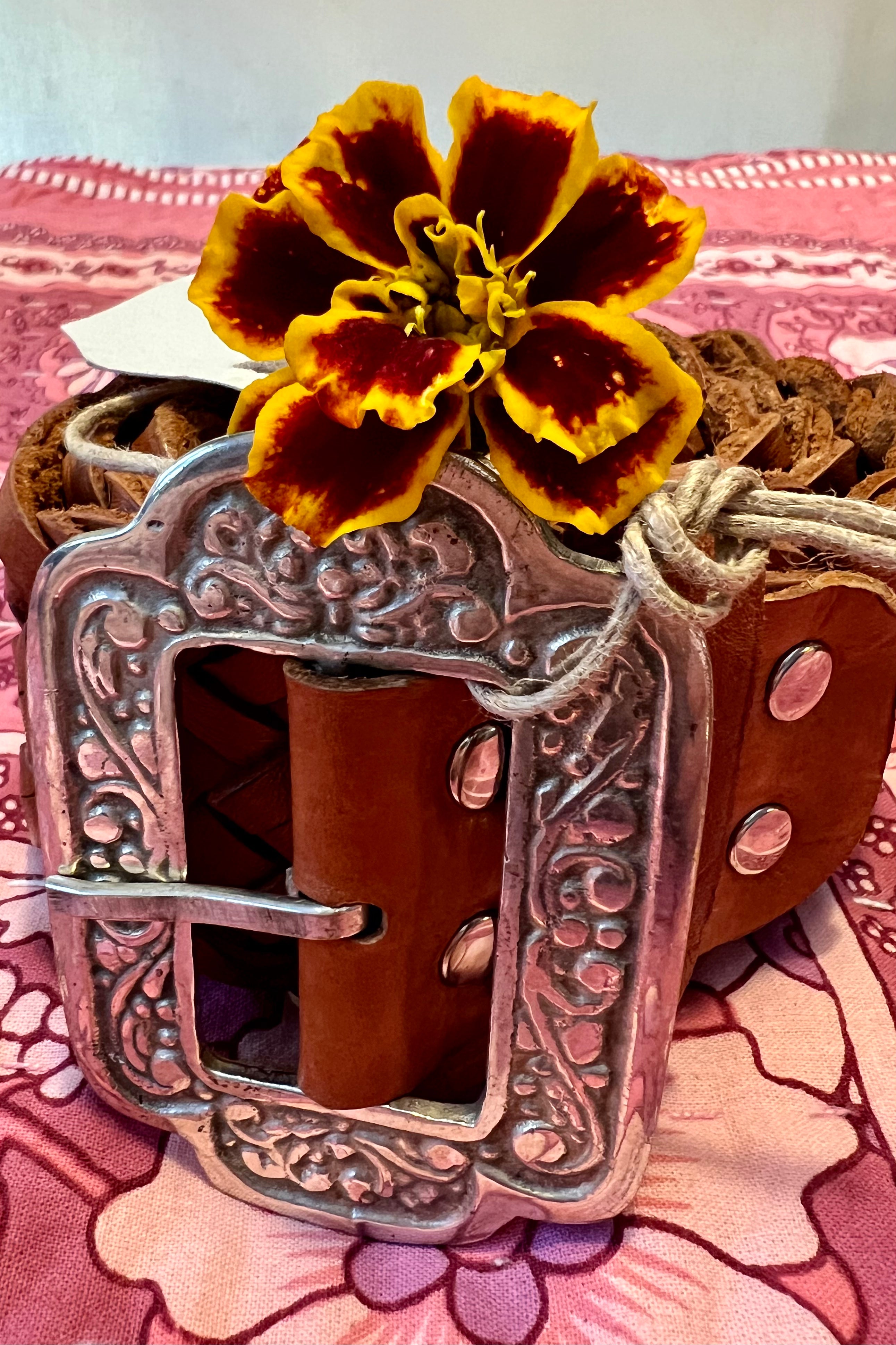 HOUSE OF SKYE | HENDRIX WOVEN LEATHER BELT TAN | Bohemian Love Runway