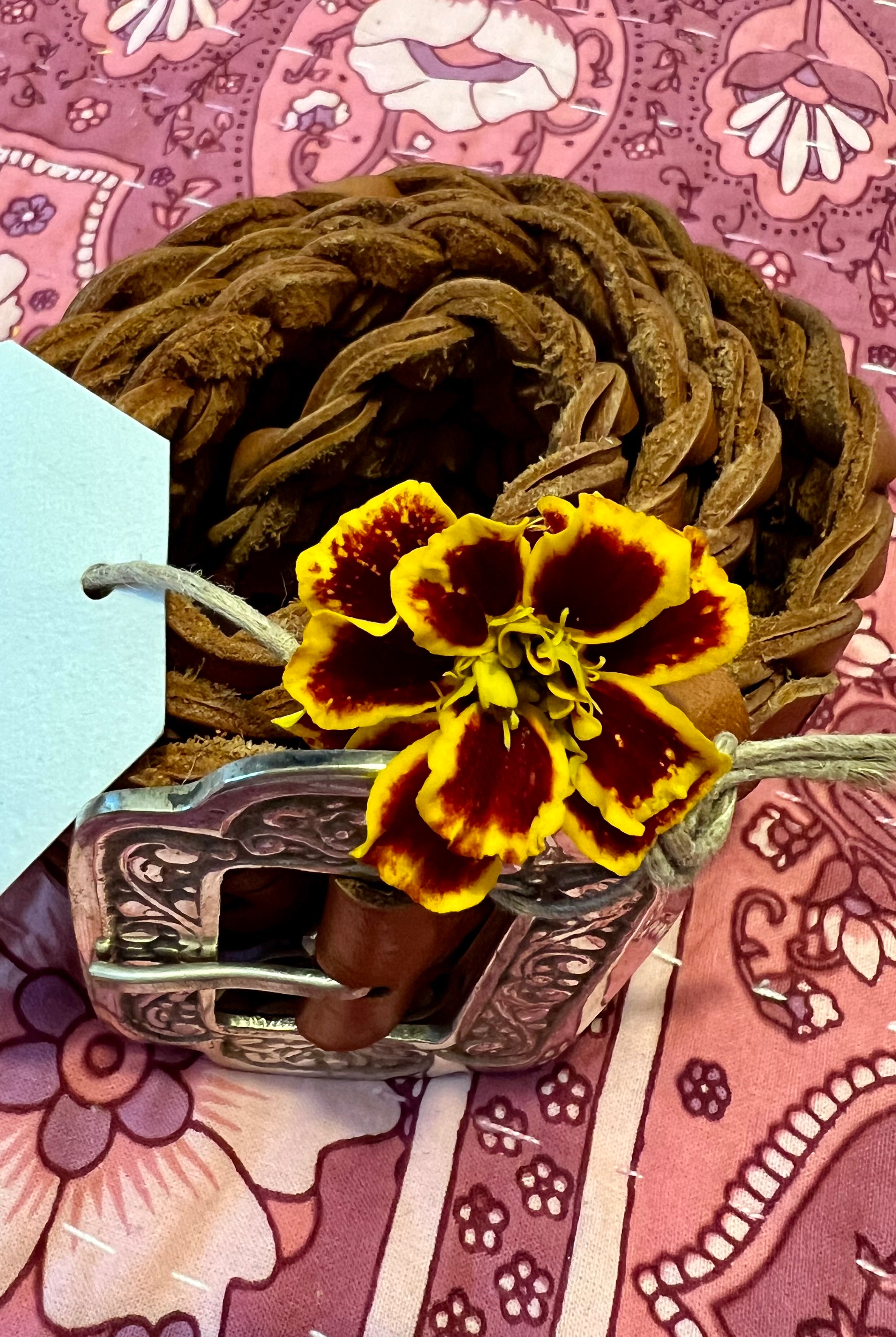 HOUSE OF SKYE | HENDRIX WOVEN LEATHER BELT TAN | Bohemian Love Runway