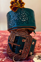 HOUSE OF SKYE | DESERT ROSE LEATHER BELT TURQUOISE | Bohemian Love Runway