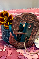 HOUSE OF SKYE | DESERT ROSE LEATHER BELT TURQUOISE | Bohemian Love Runway