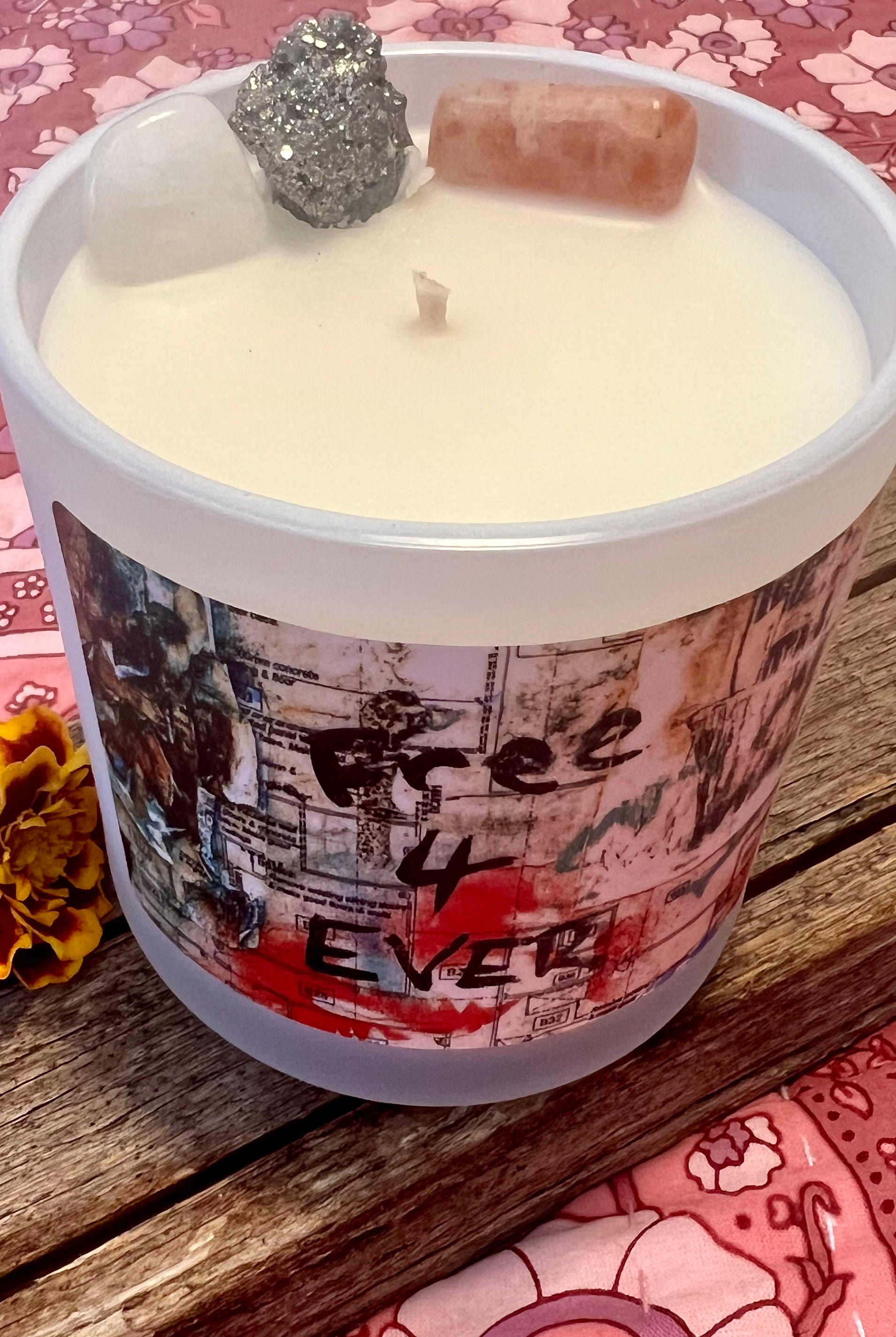 SALT AND RAINBOWS | FREE 4 EVER CRYSTAL CANDLE LIMITED EDITION | Bohemian Love Runway