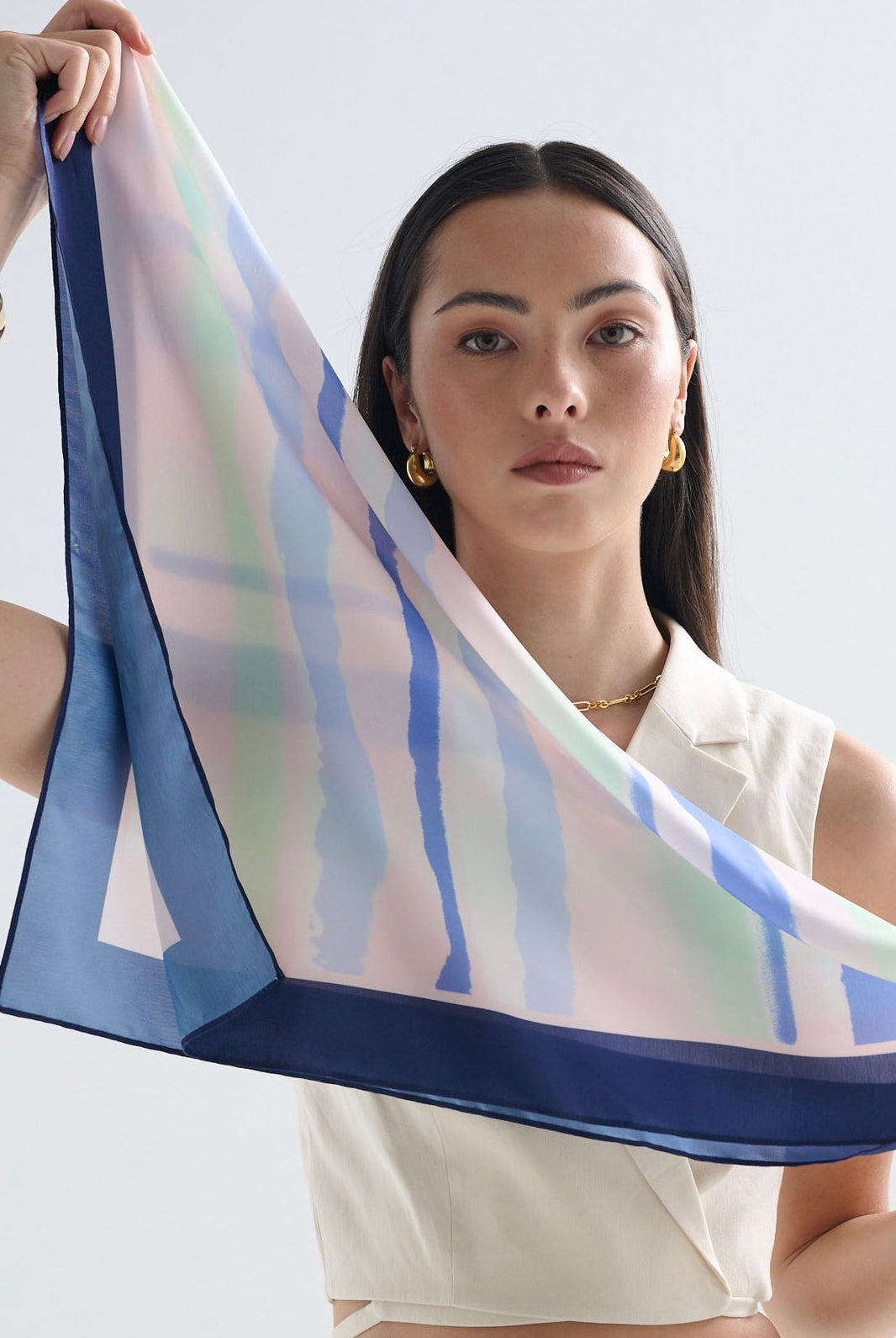 ANGELS WHISPER | WATERCOLOUR CHECKED PRINT BANDANA | Bohemian Love Runway