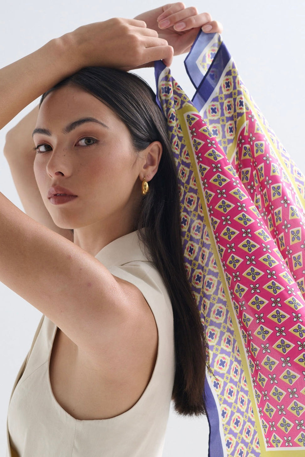 ANGELS WHISPER | SPADE FLOWER PRINT BANDANA | Bohemian Love Runway