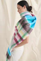 ANGELS WHISPER | DENISE MULTI PLAID FLUFFY SCARF | Bohemian Love Runway