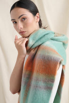 ANGELS WHISPER | SAMANTHA PASTEL PLAID FLUFFY SCARF | Bohemian Love Runway