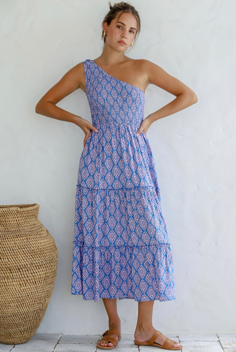 SAN JOSE THE LABEL | SALINA ONE SHOULDER DRESS | Bohemian Love Runway