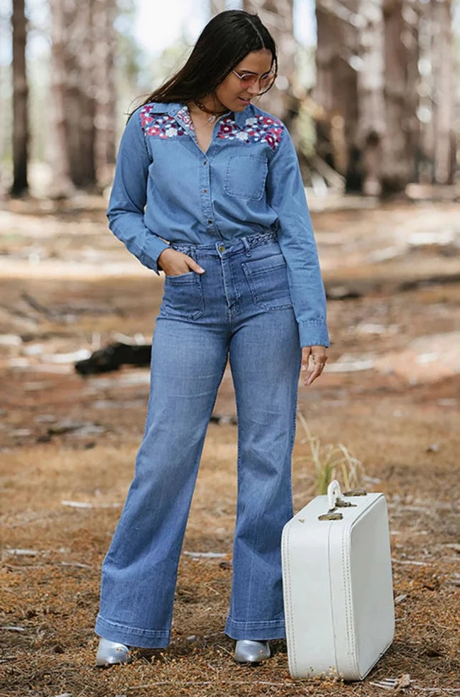 RUBI SKYE | AUTUMN ROSE SHIRT | Bohemian Love Runway