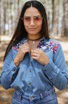 RUBI SKYE | AUTUMN ROSE SHIRT | Bohemian Love Runway