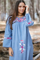 RUBI SKYE | AUTUMN ROSE 70'S DENIM DRESS | Bohemian Love Runway