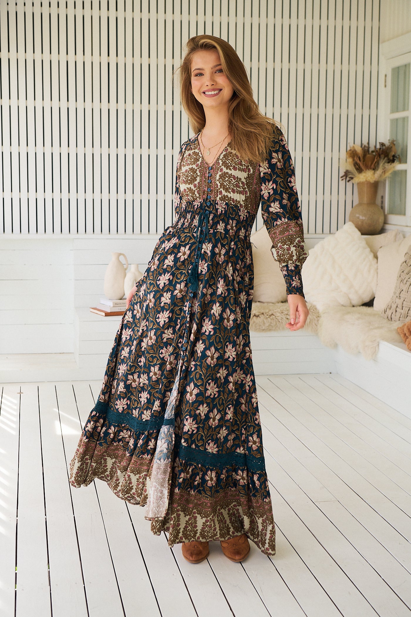 JAASE | NOMADE SABRINA MAXI DRESS | Bohemian Love Runway