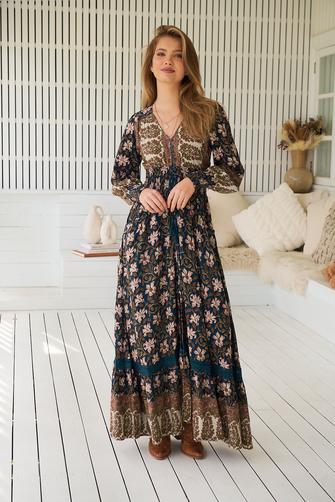 JAASE | NOMADE SABRINA MAXI DRESS | Bohemian Love Runway