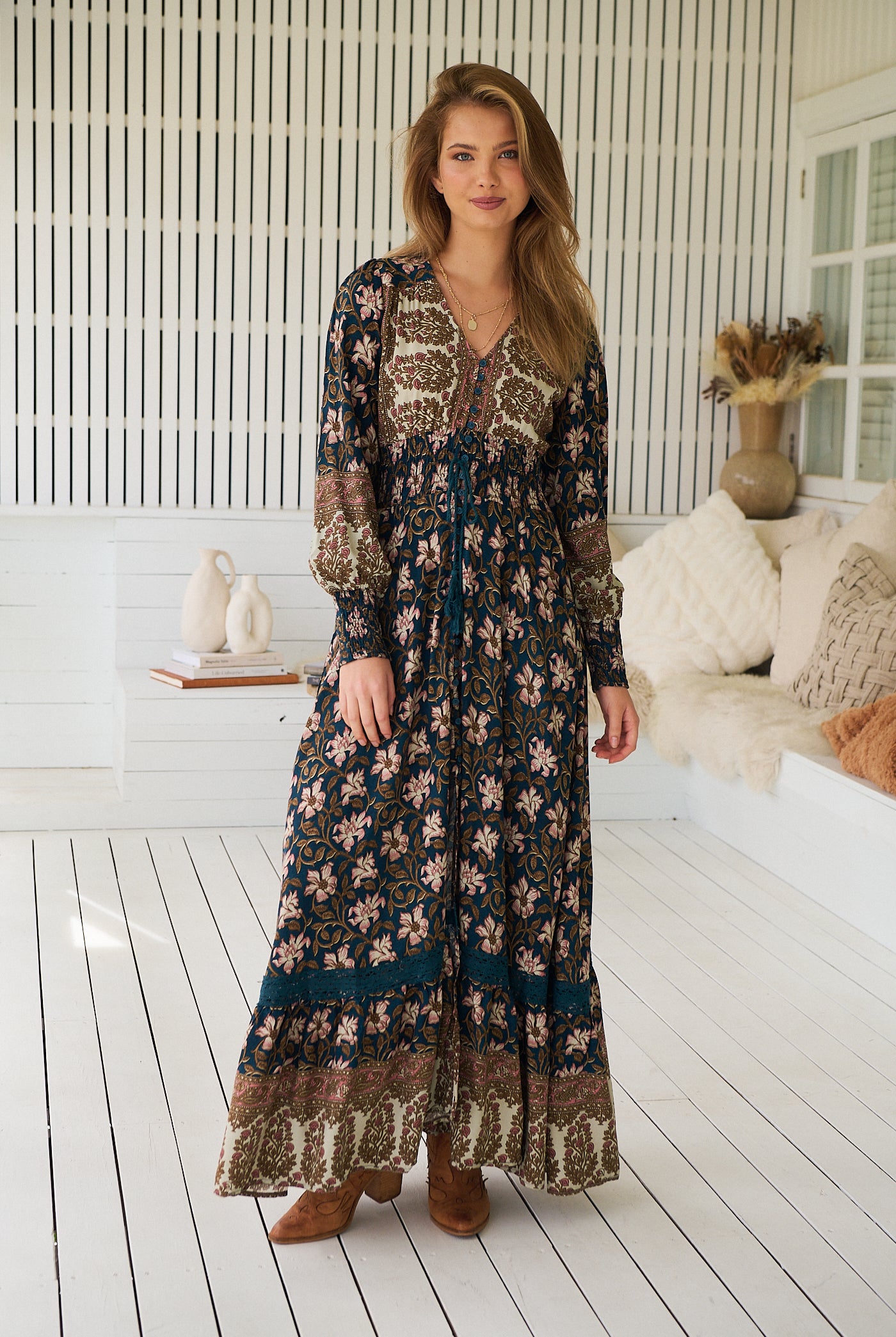 JAASE | NOMADE SABRINA MAXI DRESS | Bohemian Love Runway