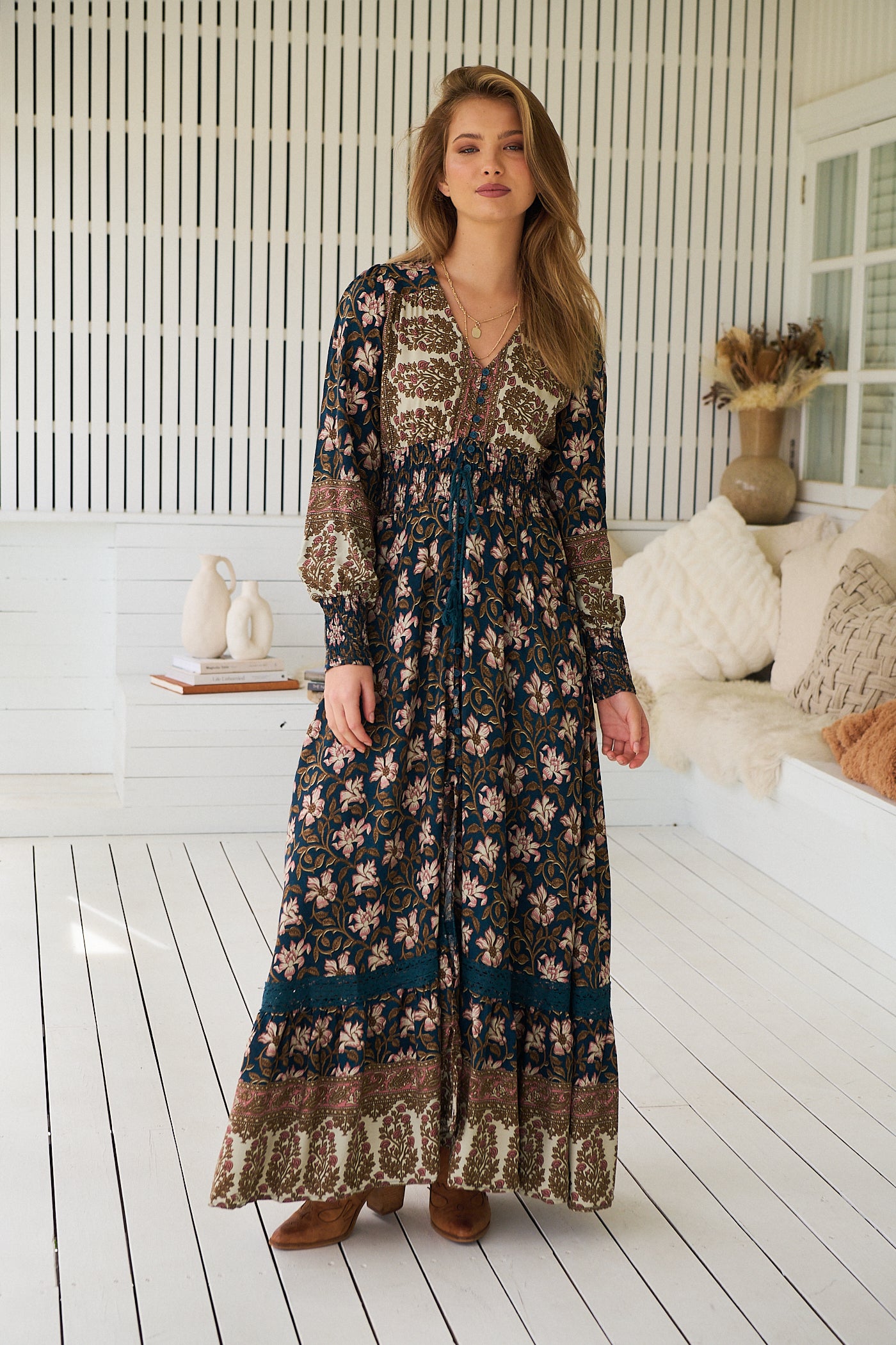 JAASE | NOMADE SABRINA MAXI DRESS | Bohemian Love Runway