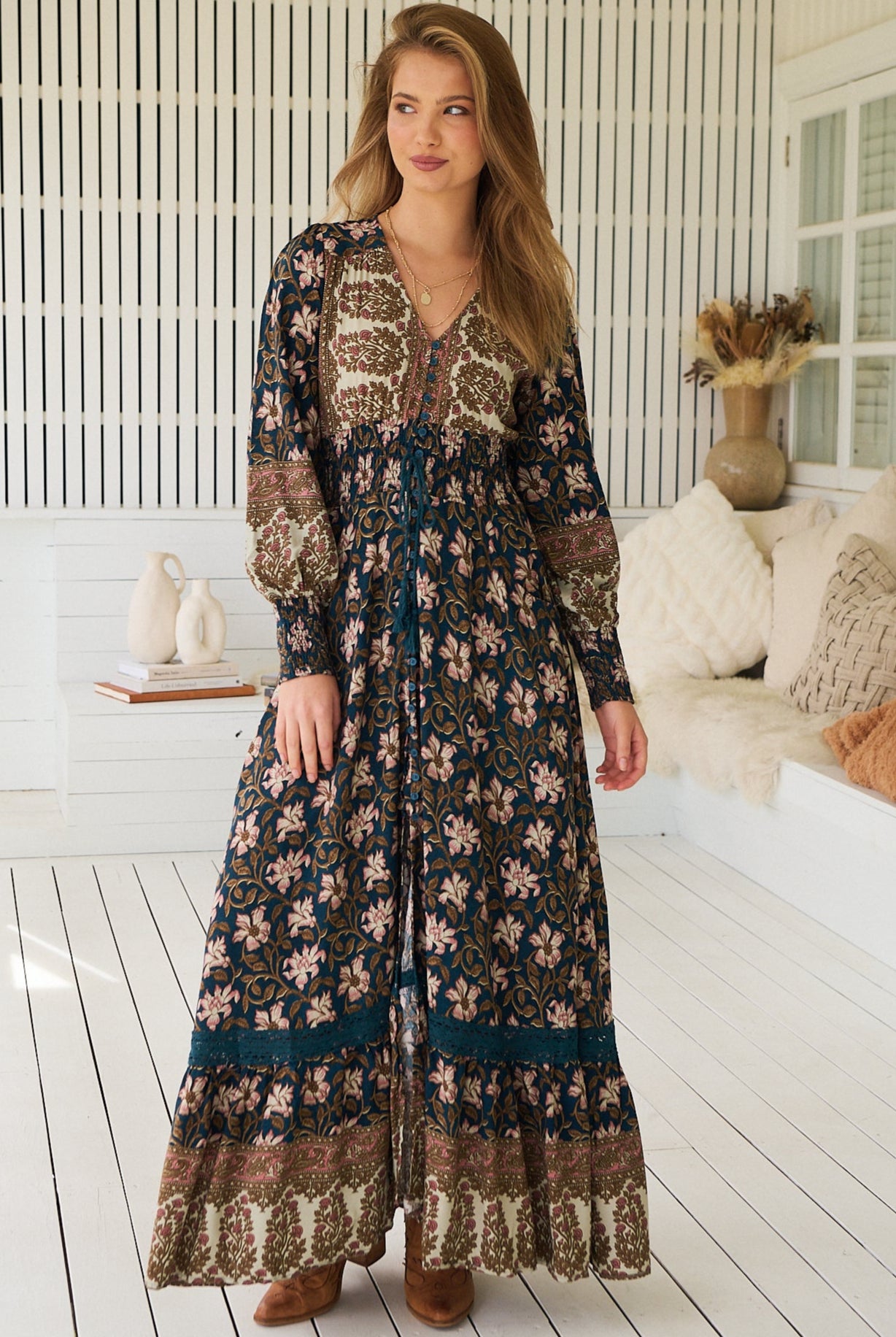 JAASE | NOMADE SABRINA MAXI DRESS | Bohemian Love Runway