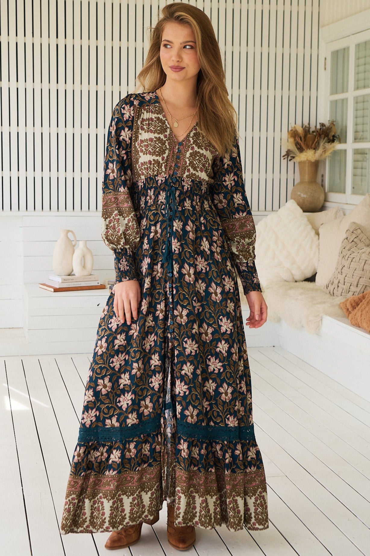 JAASE | NOMADE SABRINA MAXI DRESS | Bohemian Love Runway
