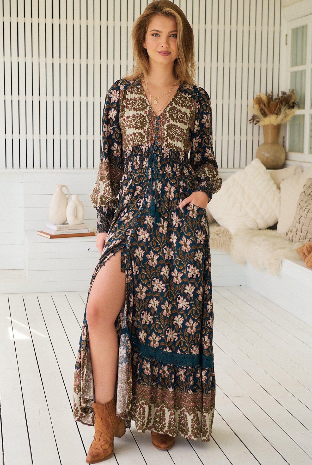 JAASE | NOMADE SABRINA MAXI DRESS | Bohemian Love Runway