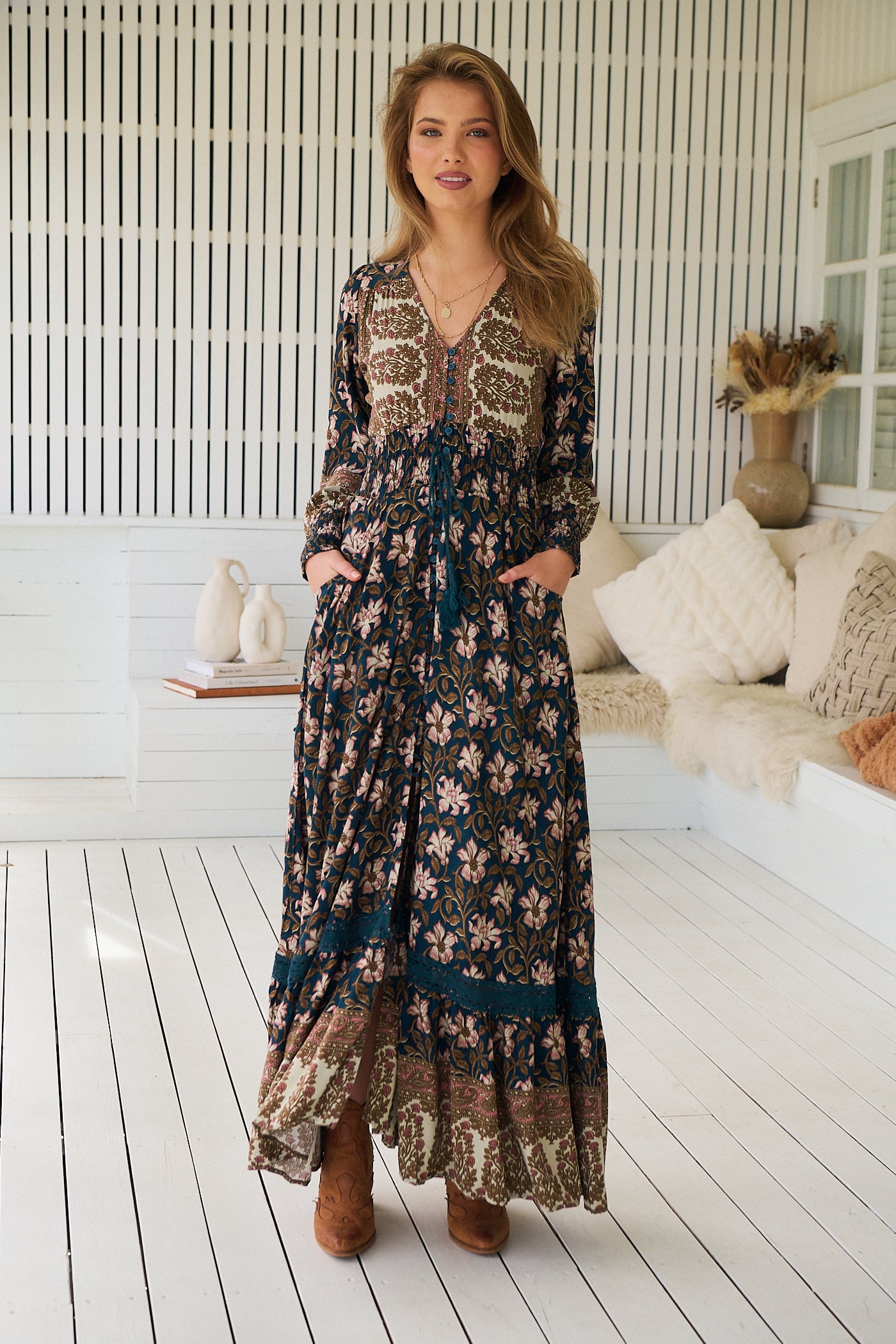 JAASE | NOMADE SABRINA MAXI DRESS | Bohemian Love Runway