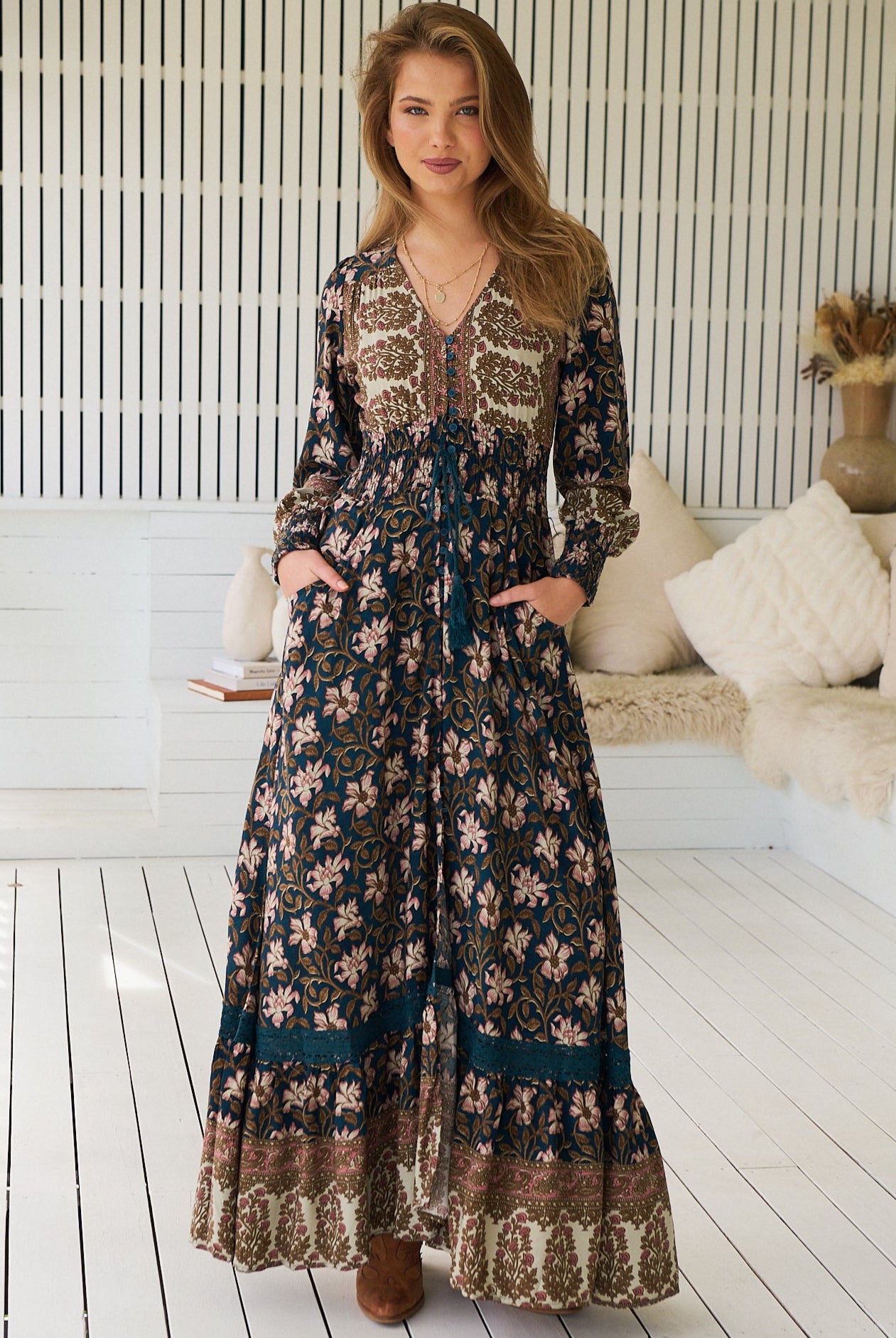 JAASE | NOMADE SABRINA MAXI DRESS | Bohemian Love Runway