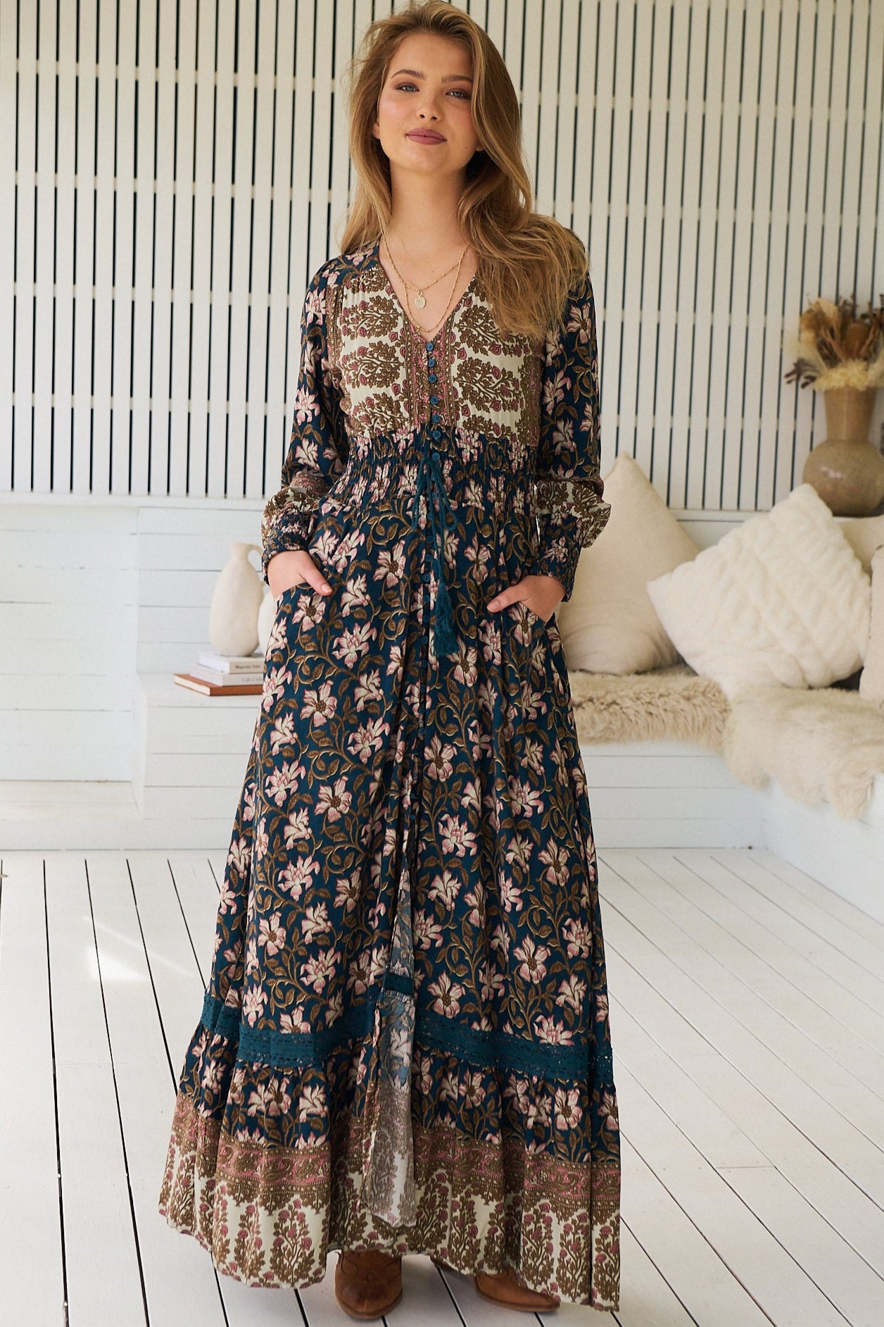 JAASE | NOMADE SABRINA MAXI DRESS | Bohemian Love Runway