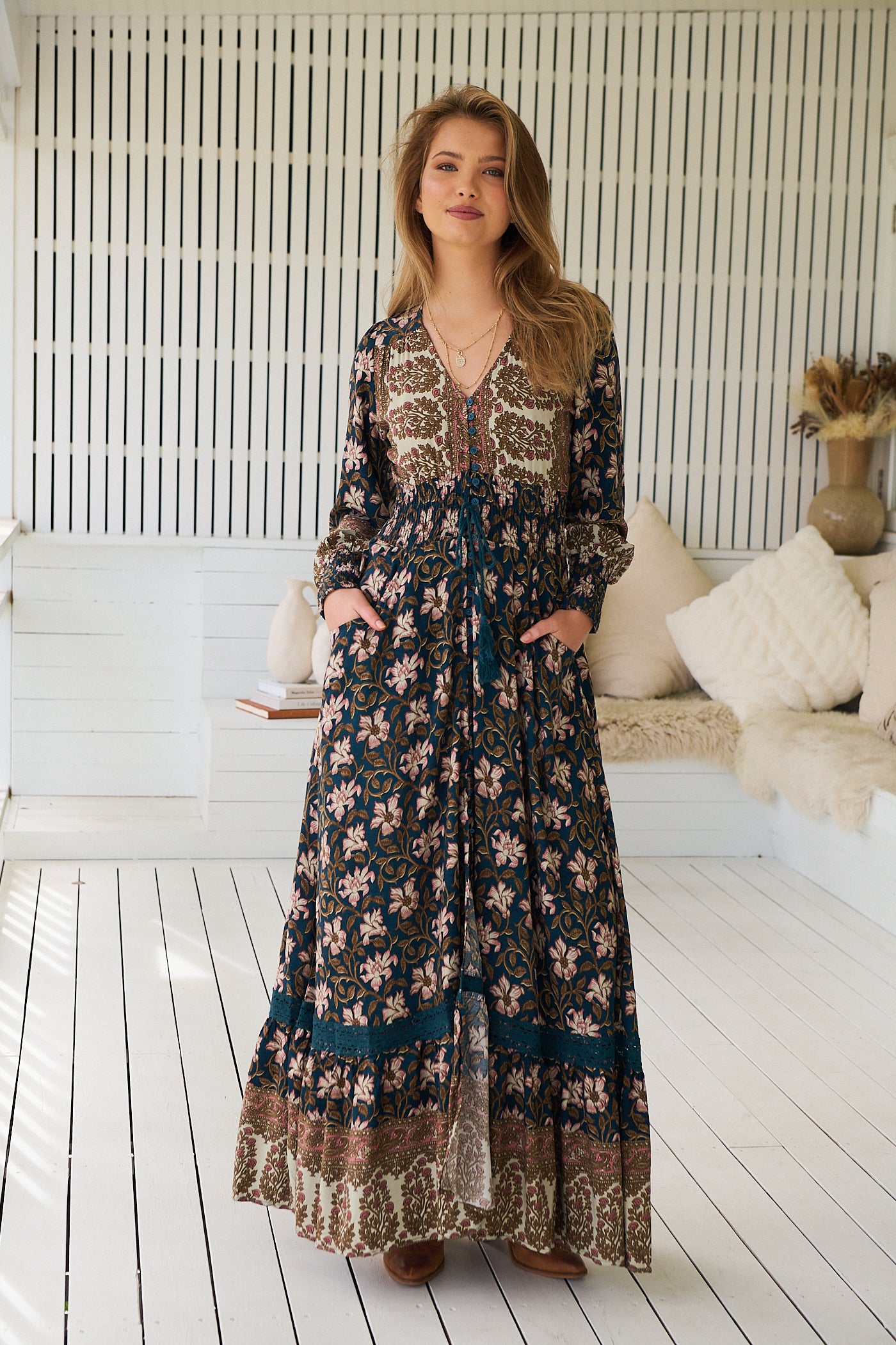 JAASE | NOMADE SABRINA MAXI DRESS | Bohemian Love Runway