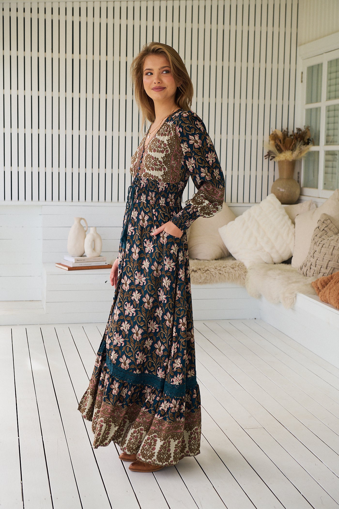 JAASE | NOMADE SABRINA MAXI DRESS | Bohemian Love Runway
