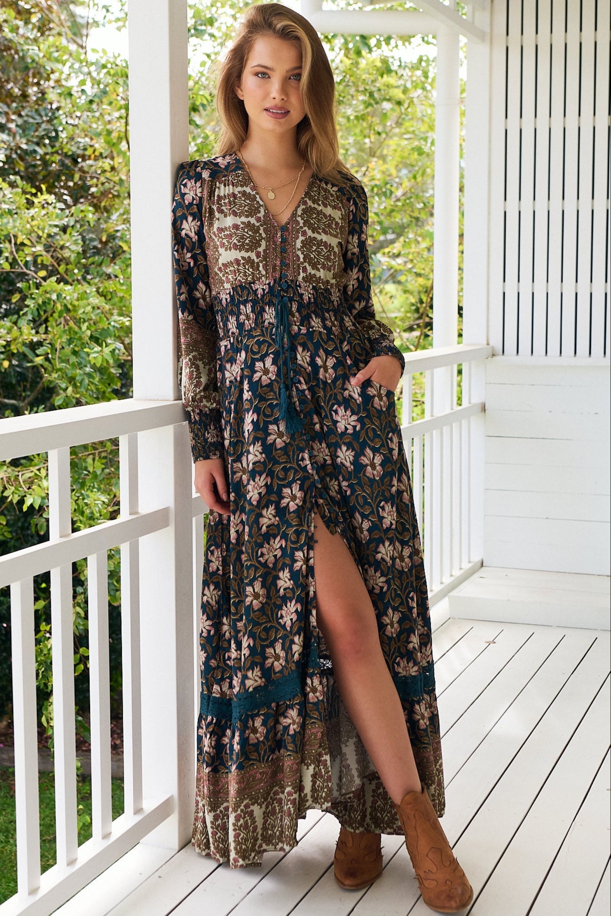 JAASE | NOMADE SABRINA MAXI DRESS | Bohemian Love Runway