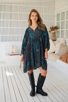 JAASE | MIDNIGHT LILLY ADELA MINI DRESS | Bohemian Love Runway