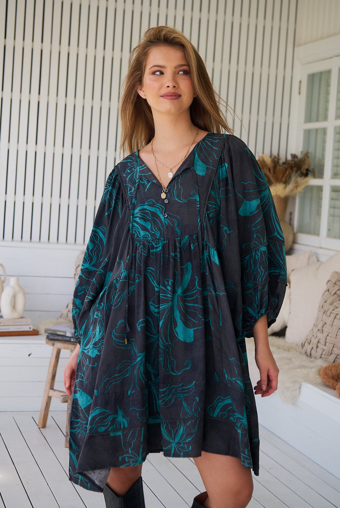 JAASE | MIDNIGHT LILLY ADELA MINI DRESS | Bohemian Love Runway