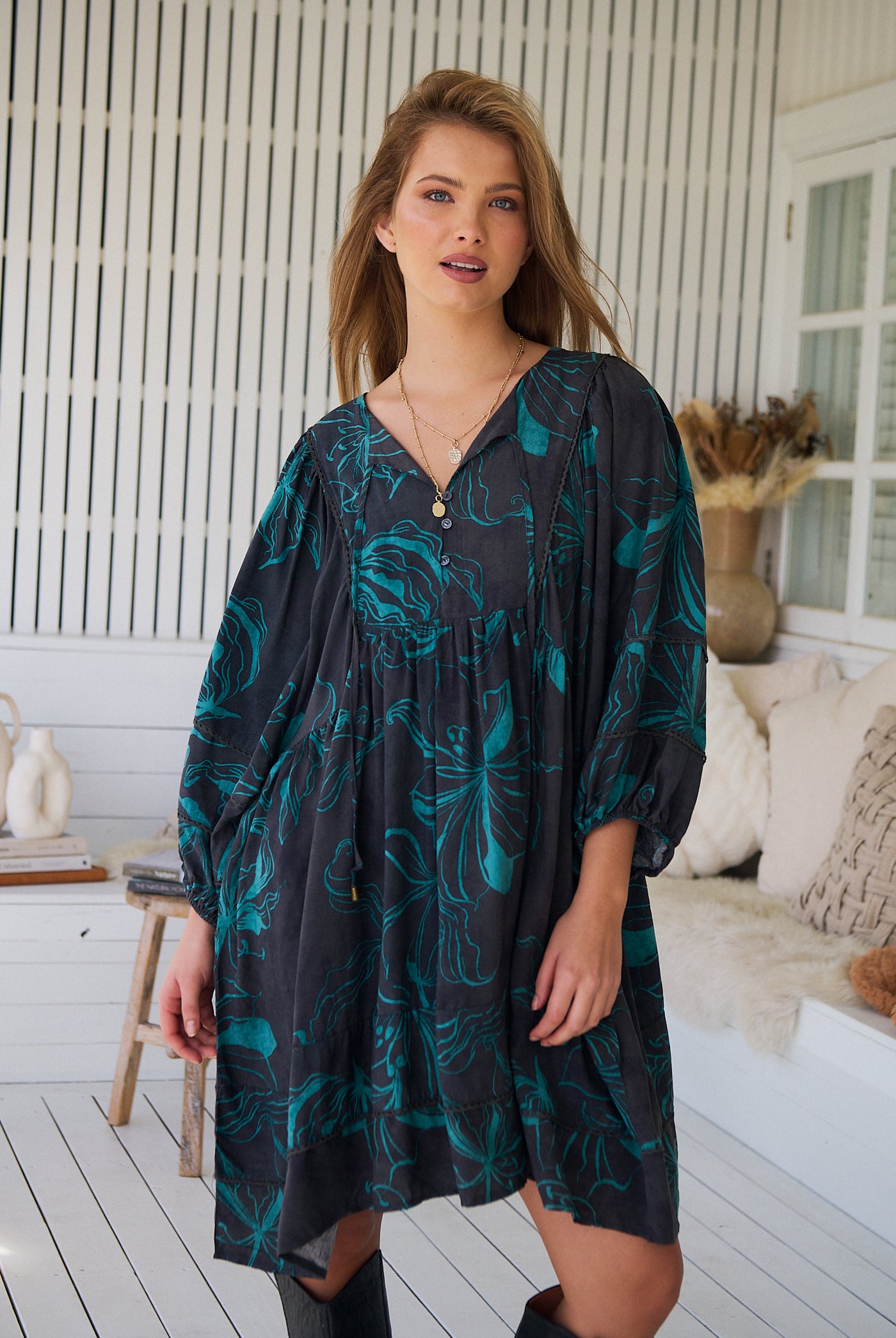 JAASE | MIDNIGHT LILLY ADELA MINI DRESS | Bohemian Love Runway