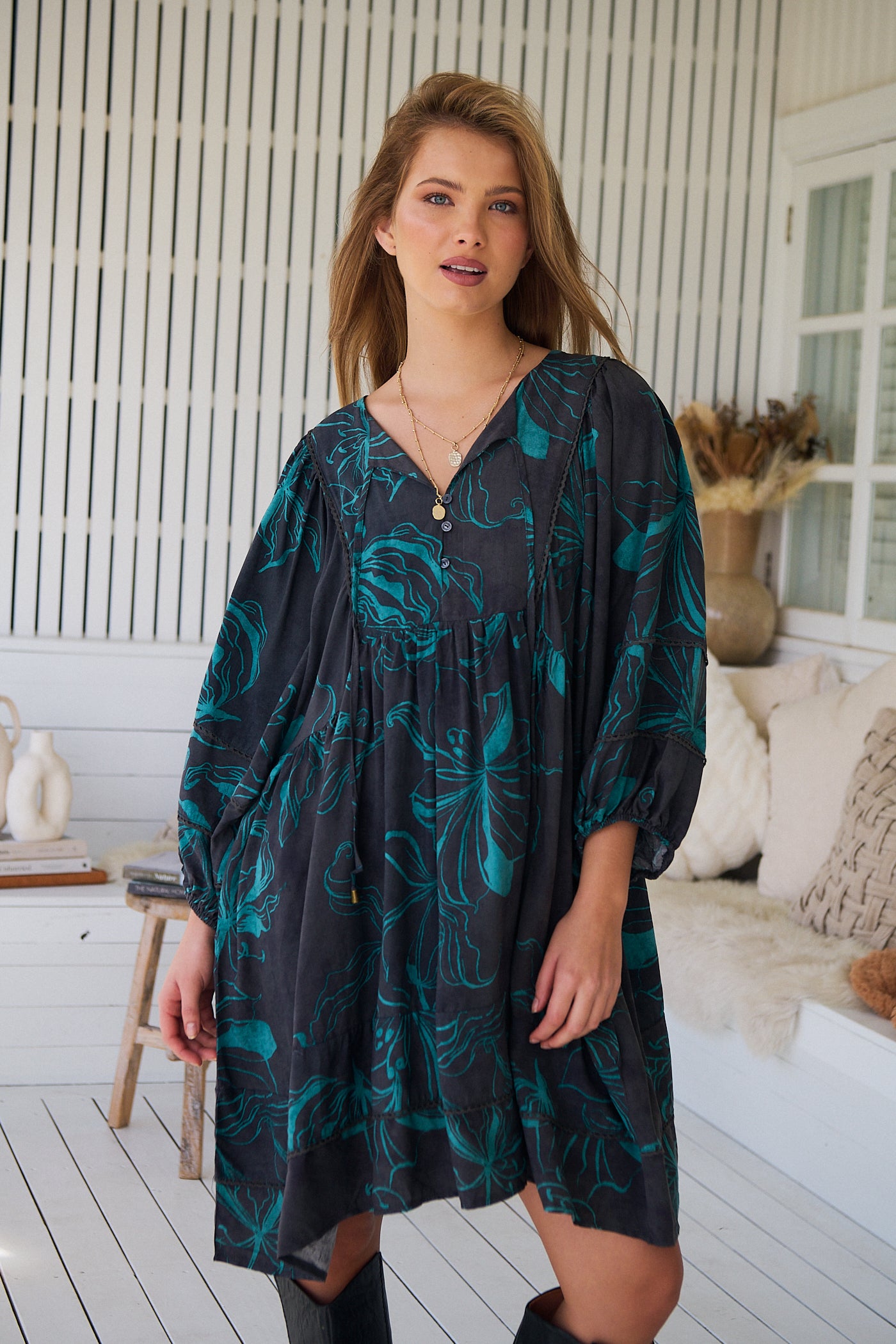 JAASE | MIDNIGHT LILLY ADELA MINI DRESS | Bohemian Love Runway