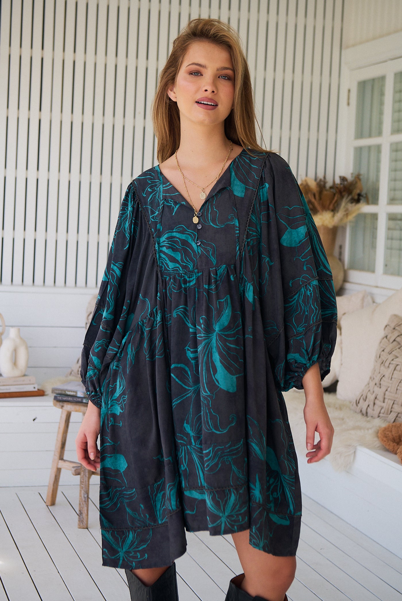 JAASE | MIDNIGHT LILLY ADELA MINI DRESS | Bohemian Love Runway