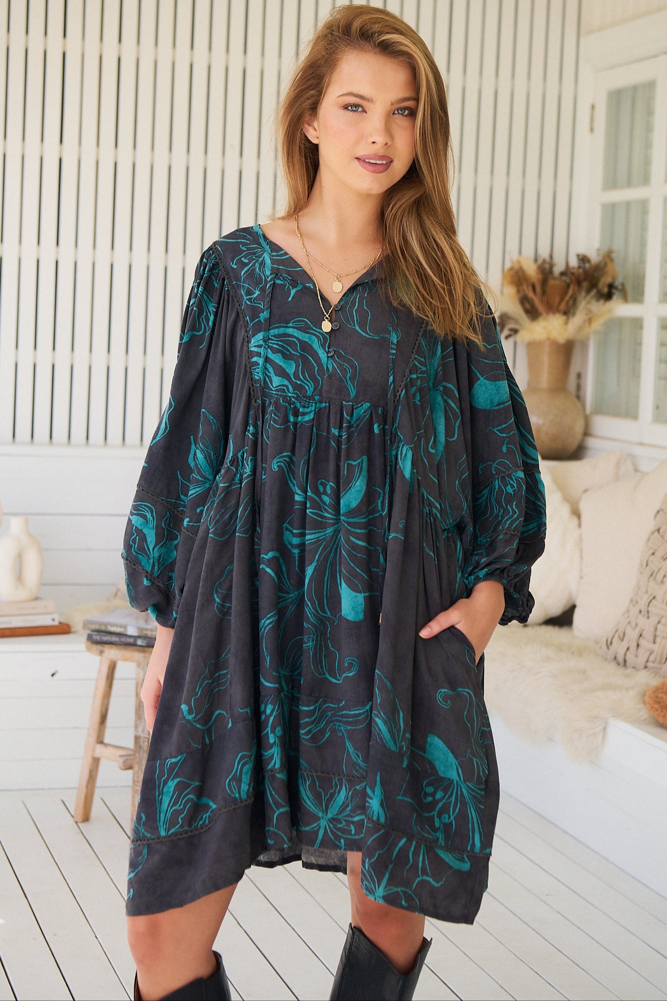JAASE | MIDNIGHT LILLY ADELA MINI DRESS | Bohemian Love Runway