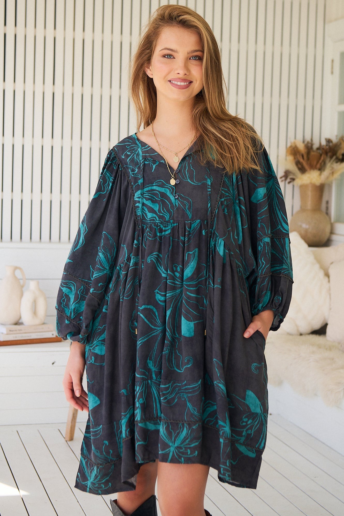JAASE | MIDNIGHT LILLY ADELA MINI DRESS | Bohemian Love Runway