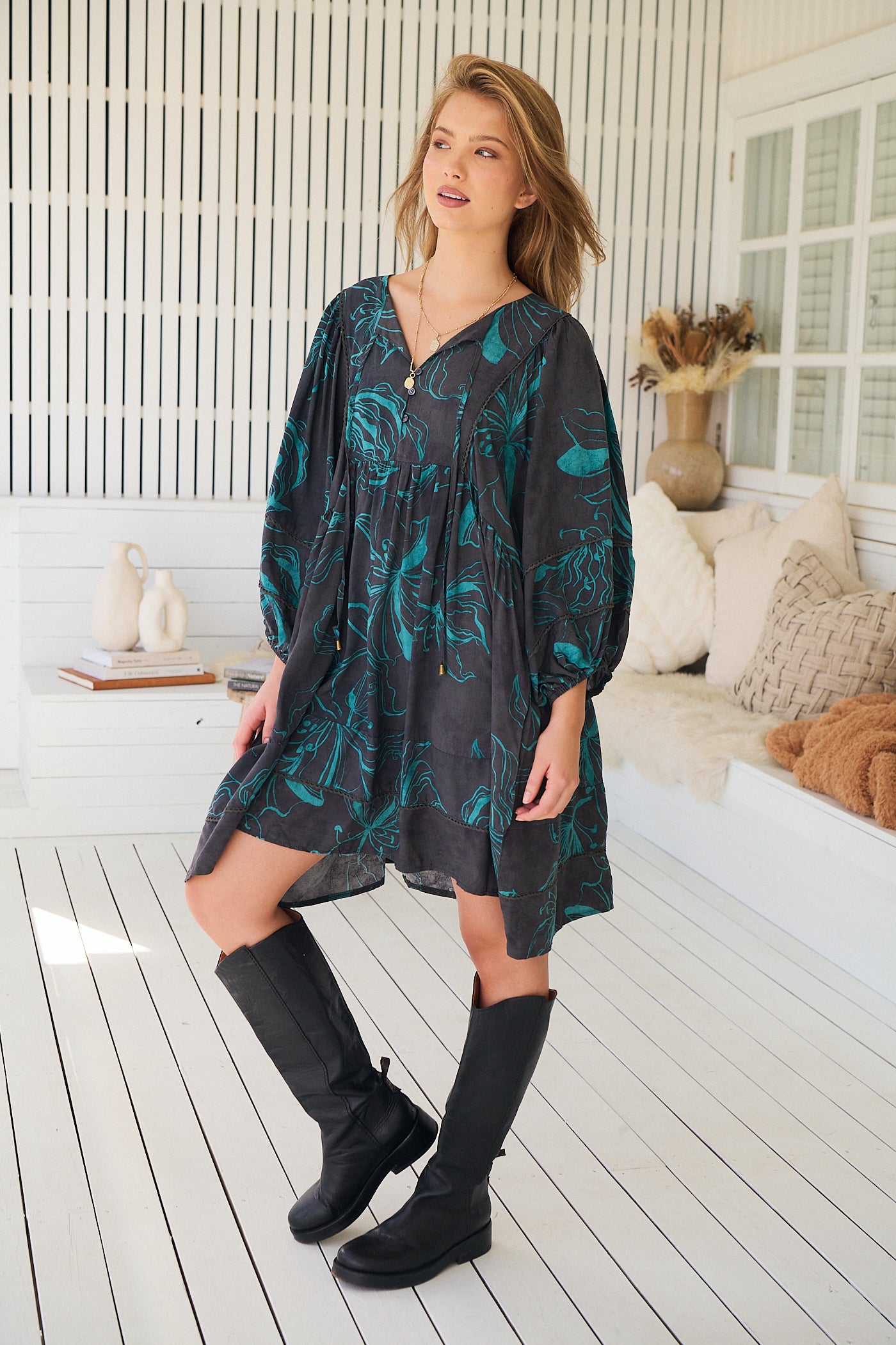 JAASE | MIDNIGHT LILLY ADELA MINI DRESS | Bohemian Love Runway