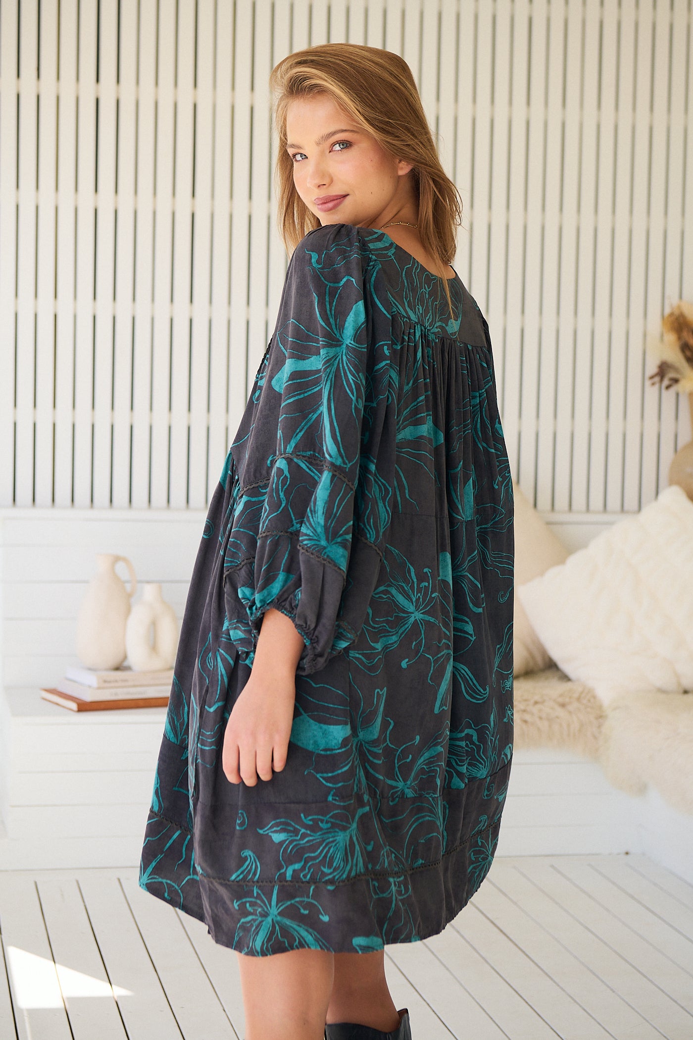 JAASE | MIDNIGHT LILLY ADELA MINI DRESS | Bohemian Love Runway