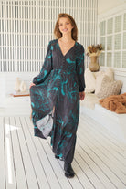 JAASE | MIDNIGHT LILLY LONG SLEEVE CARMEN MAXI DRESS | Bohemian Love Runway