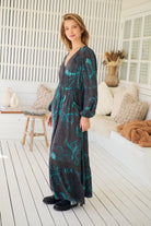 JAASE | MIDNIGHT LILLY LONG SLEEVE CARMEN MAXI DRESS | Bohemian Love Runway