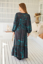 JAASE | MIDNIGHT LILLY LONG SLEEVE CARMEN MAXI DRESS | Bohemian Love Runway